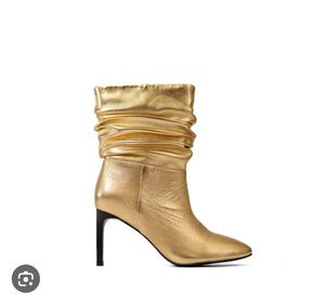 Gold leather boots from Bibi Lou Anastasia
