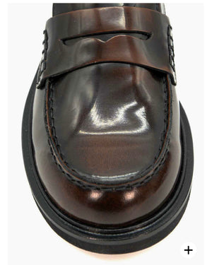 Poesie Veneziane JPG30Q Cognac Italian leather loafers