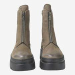 Paul Green 8030-024 Military Green chunky boots