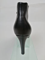 Peter Kaiser Black Leather Heeled Ankle Boot 06601.336